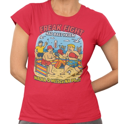 KOSZULKA DAMSKA  WAKACYJNA Freak fight nad Bałtykiem